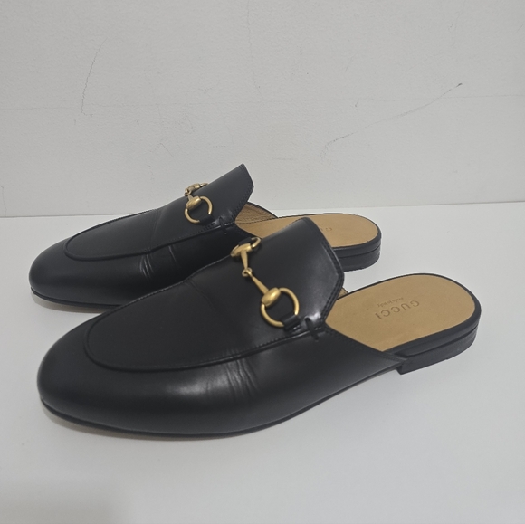 Gucci Princetown Horsebit Leather Mules, Black (Size 38) - Picture 2 of 14